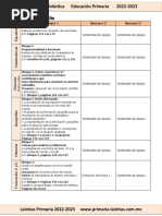 Julio - 6to Grado Dosificaci N (2022-2023)