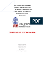 Demanda de Divorcio 185a