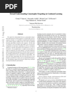 Toward Understanding Catastrophic Forgetting in Continual Learning