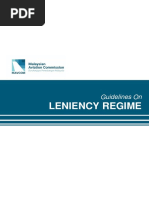 Guidelines On Leniency Regime