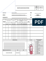 Formato Registro de Inspección de Extintores - Alfa Golden