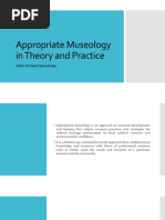 Appropriate Museology in Theory and Practice