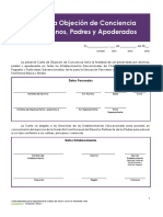 Def. Carta Objeción de Conciencia REDAM