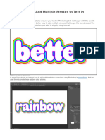 A Better Way To Add Multiple Strokes To Text in Photoshop