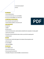 Statement of Financial Position - Theory