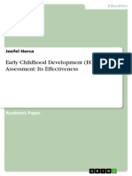 Early Childhood Development (ECD) Assessment: Its Effectiveness