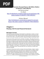 Personal Finance 6th Edition Madura Solution Manual