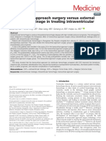 Transcortical Approach Surgery Versus External Ventricular Drainage in Treating IVH