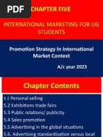 Chapter Five International Marketing For Ug Students