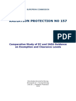 RP 157 - Comparative Study of EC and IAEA Guidance On Exemption and Clearance Levels