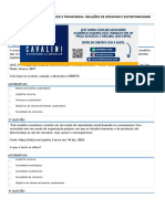 Prova - Estudo Contemporâneo e Transversal Relações de Consumo e Sustentabilidade - 53-2023