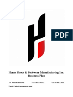 Henas Shoes & Footwear Manufacturing Business Plan