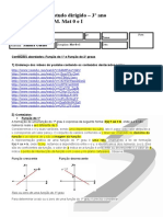 FUNÇÃO 1° e 2° GRAUS - 3º Ano-2023 - Mat 0 e I - SANDRA