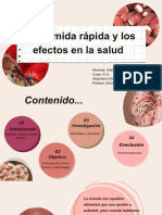 La Comida Rápida y Los Efectos en La Salud