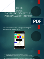 Desarrollo de Aplicación Del Encendido de 4 Leds y Programación en Pic C