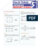 Areas de Regiones Cuadrangulares y Poligonales para Quinto Grado de Secundaria