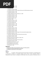 Analyze The Effects of The Transactions On The Accounting Equation.e