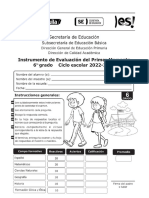 6° Inst. Eval. 1er. Momento Ciclo Escolar 22-23