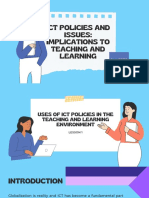 Ict Policies and Issues Implications To Teaching and Learning