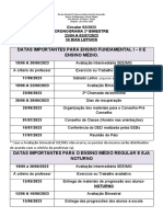 Cronograma 2º Bimestre