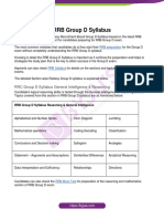 RRB Group D Syllabus