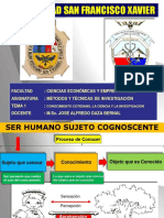 01 El Conocimiento Cotidiano, La Ciencia y La Investigación