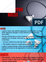 Badminton Rules