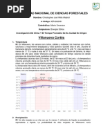 Investigación Del Clima y El Tiempo Promedio de Su Cuidad de Origen