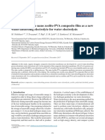 Proton Conductive Nanozeolite & PVA Composite Film (As A New Water-Absorbing Electrolyte For Water Electrolysis)