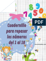 Cuadernillo para Repasar Los Numeros Del 1 Al 10