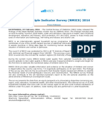 Nepal Multiple Indicator Survey (NMICS) 2014