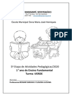 Apostila de Outubro Rosane e Cláudia 1°ano