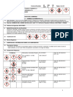 Hoja de Seguridad Thinner