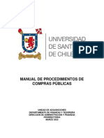 Manual de Procedimientos de Compras Publicas Usach 2022