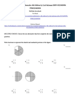 Essential Mathematics 4th Edition by Lial Salzman ISBN Test Bank