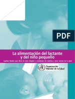 La Alimentación Del Lactante y Del Niño Pequeño