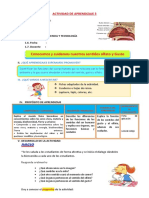 D3 A1 SESION CyT. Conocemos y Cuidamos Nuestros Sentidos Olfato y Gusto