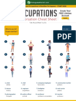 Occupations Portuguese