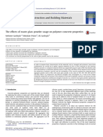 The Effects of Waste Glass Powder Usage On Polymer