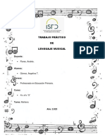 Trabajo Pràctico DE Lenguaje Musical: Docente