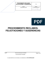 P-10 V.1-Reclamos, Felicitaciones y Sugerencias