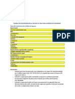 Planilla de Incorporación Guardias Seguro de Vida