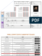 Identité Age Genre Metier Competences PV 35 Chance 8 Armure Esquive Attaque 17 6 15 XP