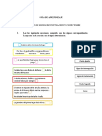 Guía de Aprendizaje Signos de Puntuación y Conectores