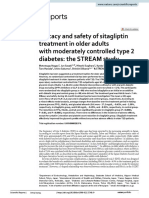 Efficacy and Safety of Sitagliptin Treatment in Older Adults With Moderately Controlled Type 2 Diabetes: The STREAM Study