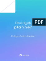 Dhul Hijjah Planner