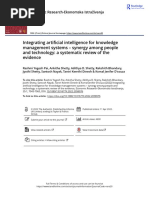 Integrating Artificial Intelligence For Knowledge Management Systems Synergy Among People and Technology A Systematic Review of The Evidence