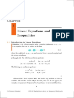 MMA103 Chapter 3 Linear Equation