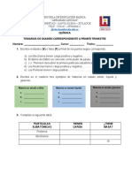 Temario Primer Trimestre (Quimica)