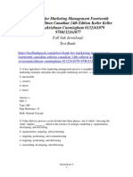 Marketing Management Fourteenth Canadian Edition Canadian 14th Edition Kotler Keller Sivaramakrishnan Cunningham Test Bank